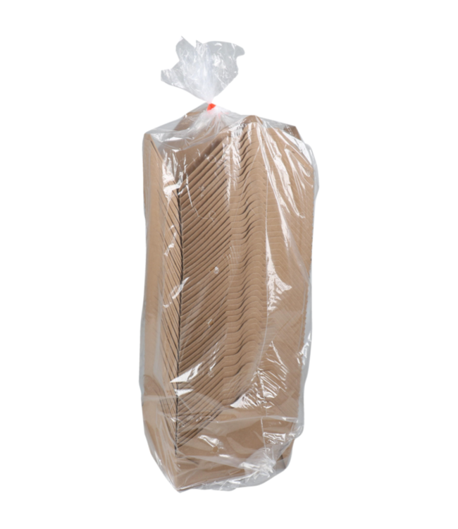 Fold-pak Bak disp karton 1980 ml oosterse maaltijdbak 216 x 159 x 64 mm bruin | prijs & verp per 200 stuks