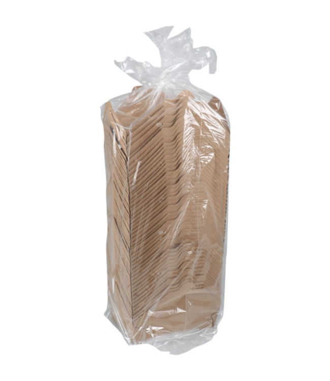 Fold-pak Bak disp karton 1470 ml oosterse maaltijdbak 216x 159 x 48 mm bruin | prijs & verp per 200 stuks
