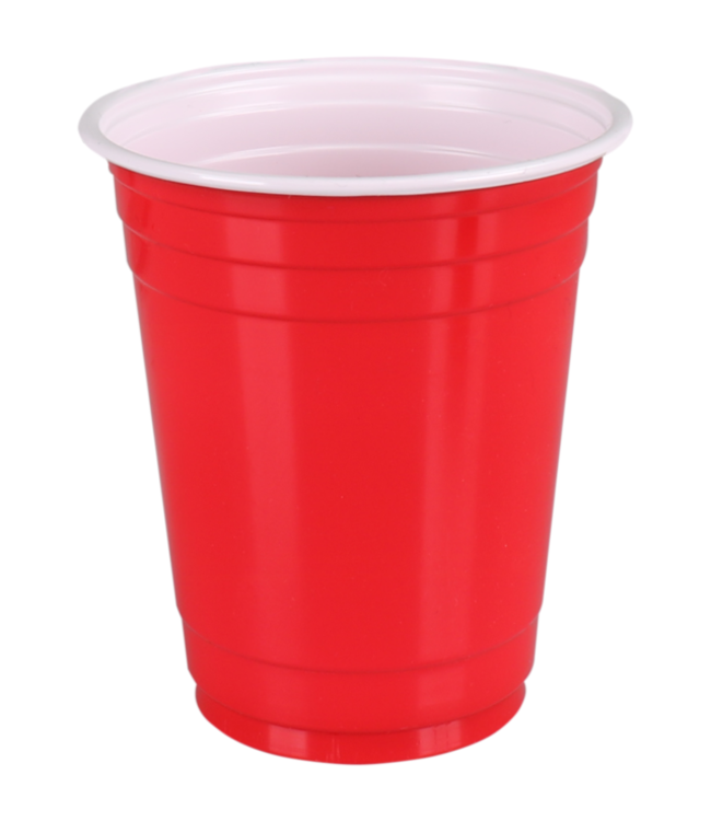 Beker disp PS 40 cl partycup rood | prijs & verp per 50 stuks