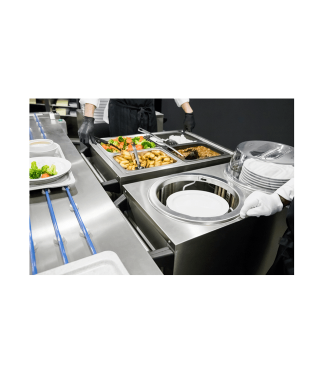 Voedseluitschepwagen 2 x 1/1GN 885 x 675 x 900 mm ZUB 2 - Rieber