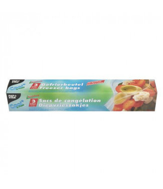 Papstar Diepvrieszakje LLDPE 3 ltr 270 x 280 mm transparant | prijs & verp per 16x15 stuks