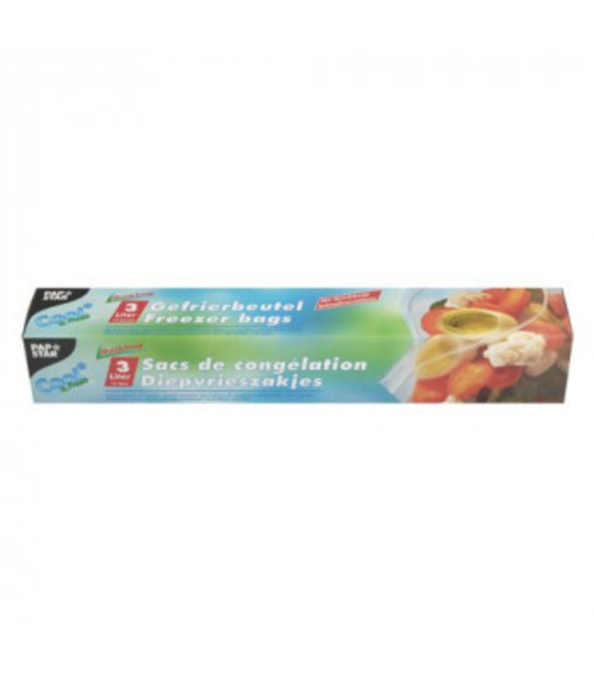 Diepvrieszakje LLDPE 3 ltr 270 x 280 mm transparant | prijs & verp per 16x15 stuks