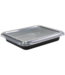 Menubak disp PP 1-vaks 227 x 178 x 32 mm met deksel zwart/transparant | prijs & verp per 10 stuks