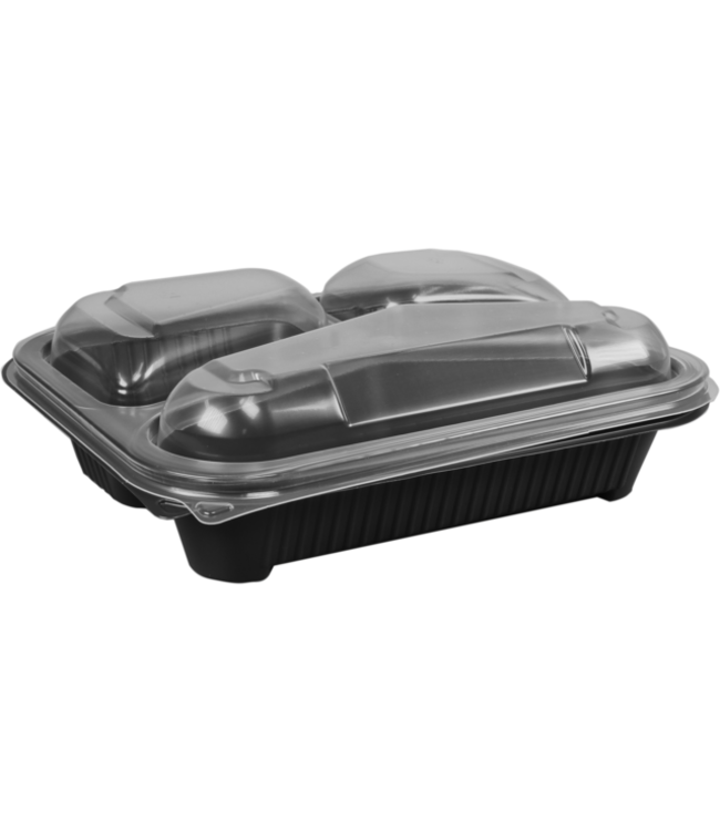 Menubak disp PP 3-vaks 227 x 177 x 53 mm grijs | prijs & verp per 365 stuks