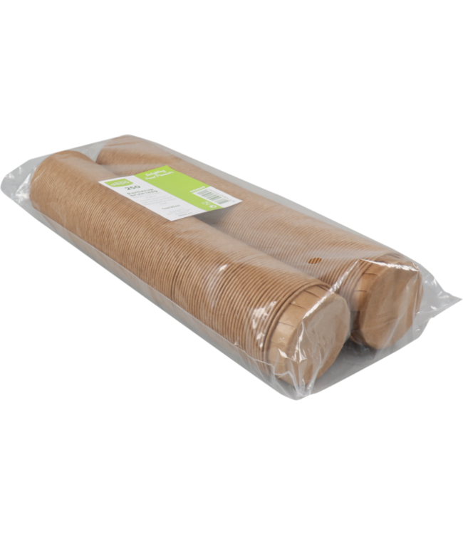 Sausbakje disp 2,5 cl Ø 60 x (h) 14 mm bruin - Papier | prijs & verp per 250 stuks