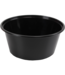 Bakje disp PP 35 cl Ø 119 x (h) 52 mm zwart | prijs & verp per 500 stuks