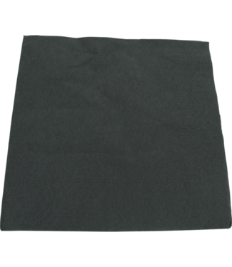 Servet 330 x 330 mm 2-laags grijs 1/4 gevouwen - Papier | prijs & verp per 100 stuks