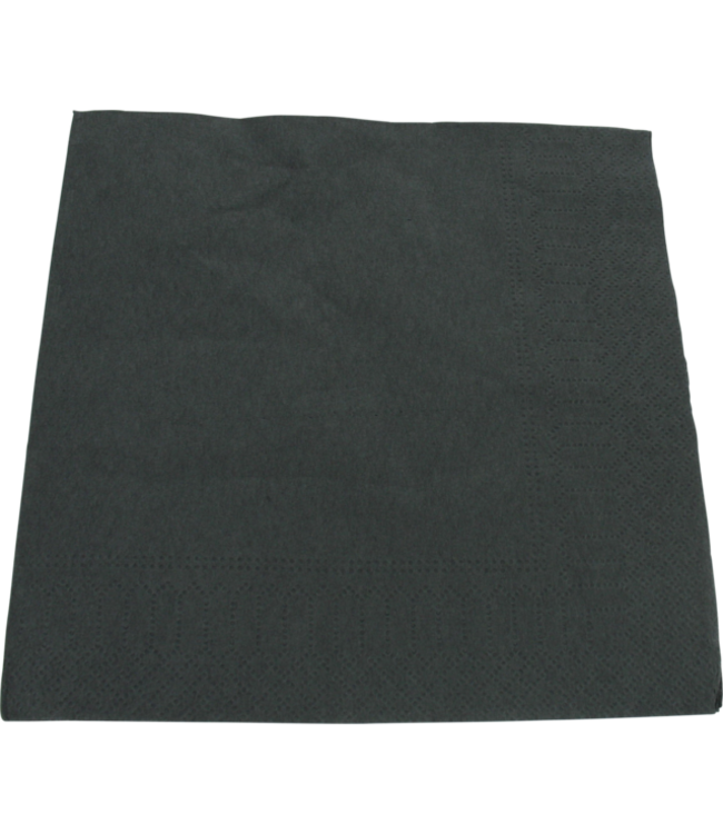 Servet 330 x 330 mm 2-laags grijs 1/4 gevouwen - Papier | prijs & verp per 100 stuks