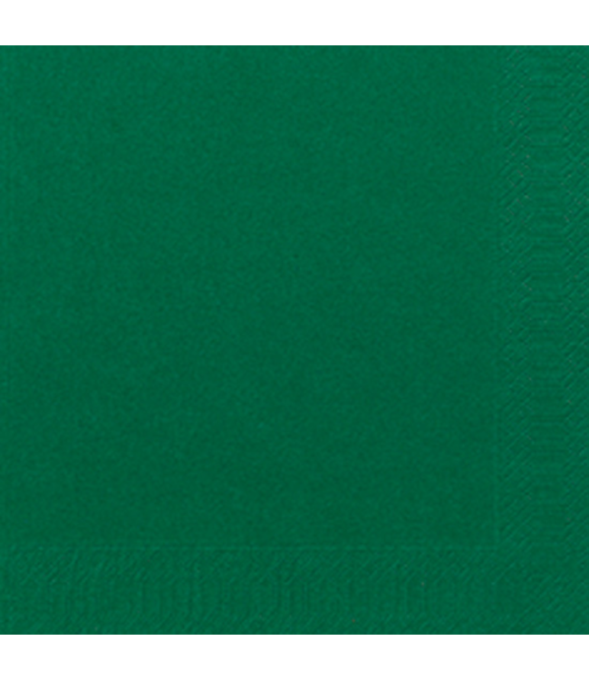 Servet 330 x 330 mm 2-laags groen 1/4 gevouwen - Papier | prijs & verp per 100 stuks