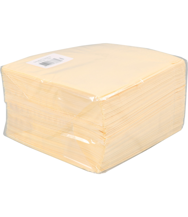 Servet 33x33 cm 2-laags creme 1/4 gevouwen - Papier| prijs & verp per 100 stuks