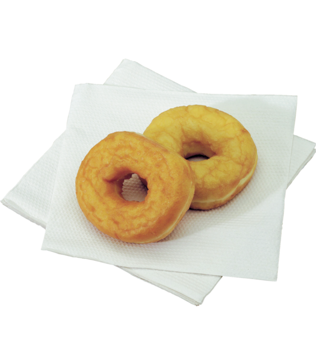 Servet 33x33 cm 1-laags wit 1/4 gevouwen - Papier | prijs & verp per 4.000 stuks