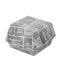 Hamburgerbox disp 120 x 120 x 100 mm wit/grijs - Karton/coating | prijs & verp per 400 stuks