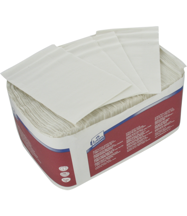 Servet 31x31 cm 1-laags wit papier - Tork | prijs & verp per 7.200 stuks