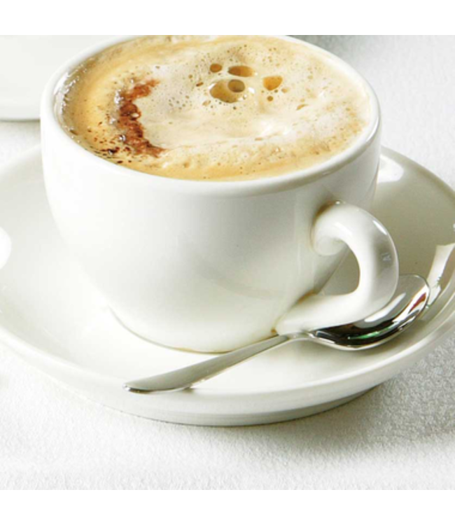Cappuccinokop en -schotel 18 cl ivoor Robusta - Palmer | prijs & verp per 12 stuks