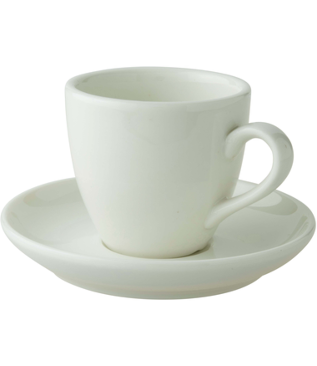 Epressokop en -schotel 8 cl ivoor Robusta - Palmer | prijs & verp per 12 stuks