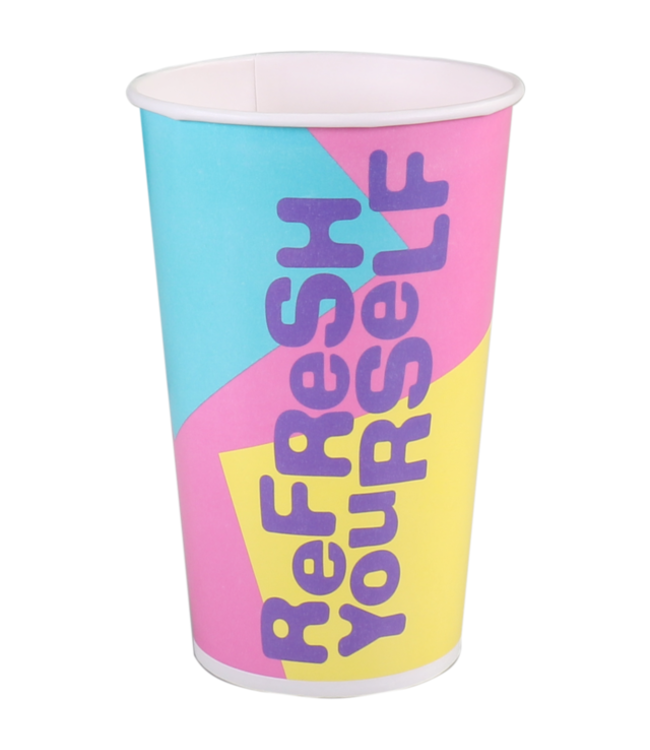 Milkshakebeker disp 40 cl Ø 90 x (h) 135 mm refresh karton/PE - Depa | prijs & verp per 50 stuks