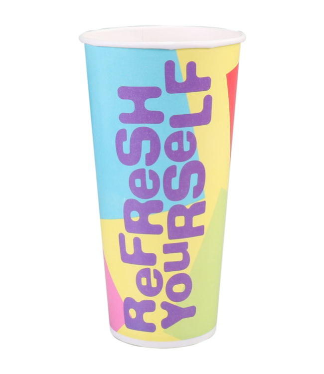 Milkshakebeker disp 50 cl Ø 90 x (h) 169 mm refresh  karton/PE - Depa | prijs & verp per 50 stuks