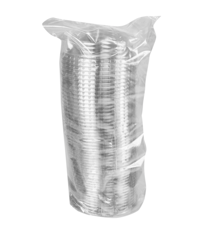 Deksel disp Ø 95 mm dome - APET |prijs & verp per 50 stuks