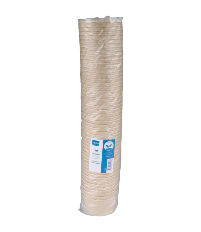 Ijsbeker disp 15 cl bamboepapier - Depa | prijs & verp per 50 stuks