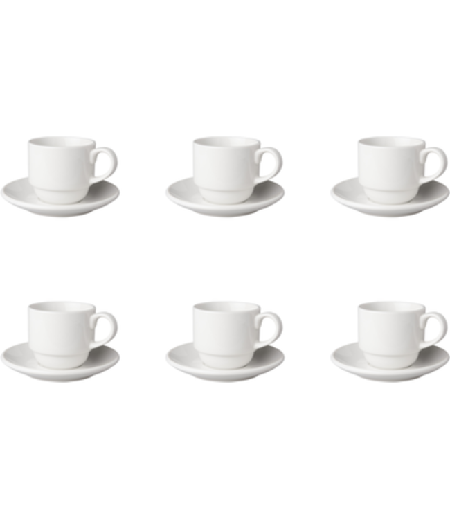 Kop en schotel 20 cl breed  Budgetline - Mammoet | prijs & verp per 6 stuks