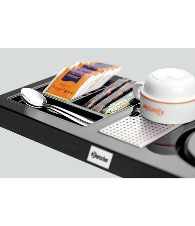 Theestation incl waterkoker dubbelwandig rvs 0,6 ltr - Bartscher