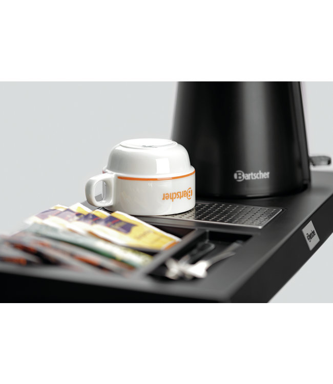 Theestation incl waterkoker dubbelwandig rvs 0,6 ltr - Bartscher