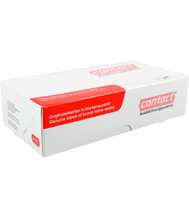 Etiket wit papier 26 x 12 mm - Contact | prijs & verp per 18 rol