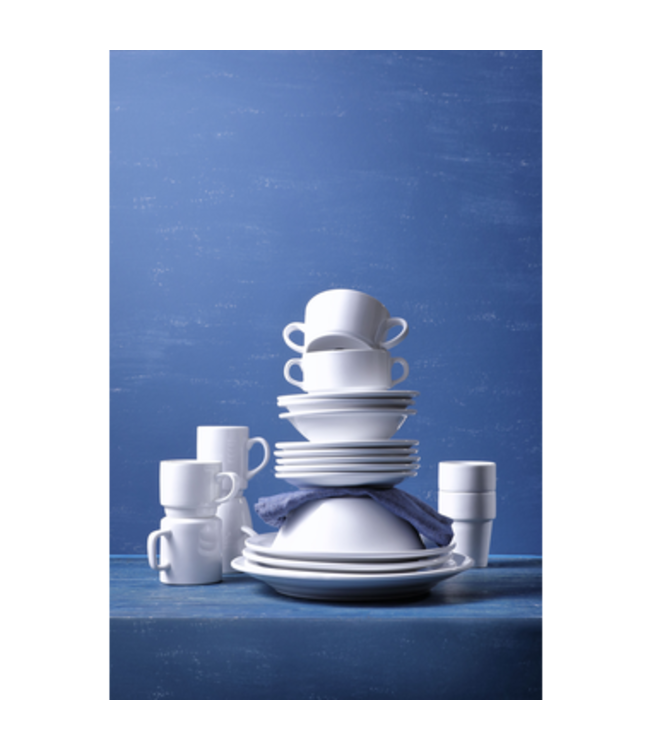 Bord 24,5 cm brede rand Budgetline - Mammoet | prijs & verp per 3 stuks