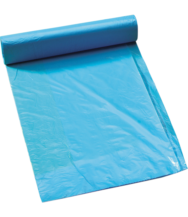 Afvalzak 90X110 cm gerecycled LDPE T70 blauw | prijs & verp per 100 stuks