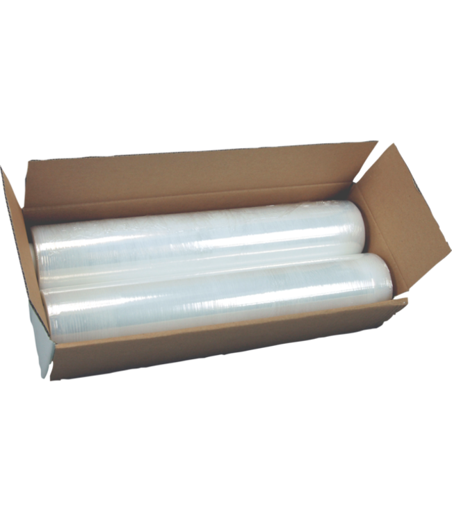 Stretchfolie LDPE 500 mm x 300 mtr 17 my transparant | prijs & verp per 2 rol