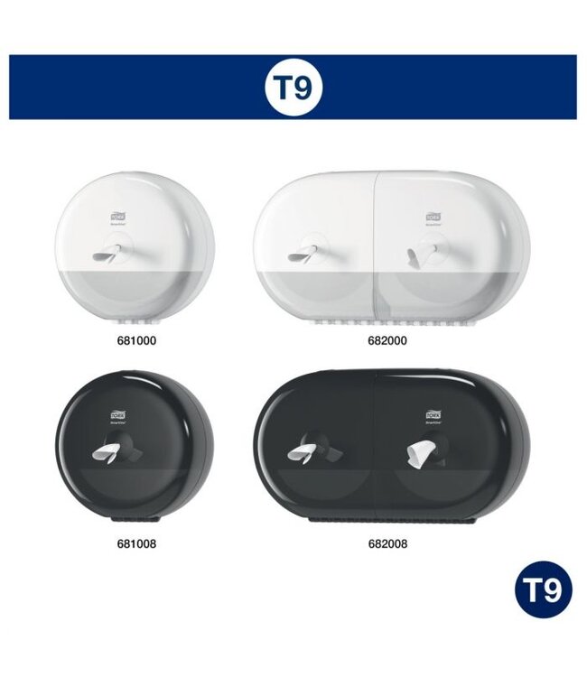 Toiletpapier Smart One Mini tbv T9 - Tork | prijs & verp per 12 stuks