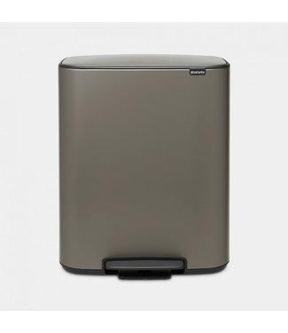 Pedaalemmer 2 x 30 ltr grijs Bo - Brabantia