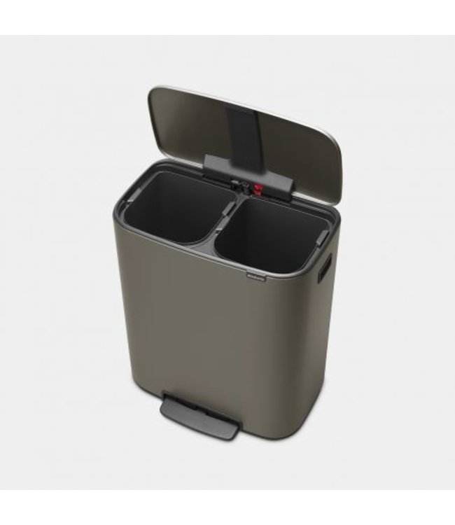 Pedaalemmer 2 x 30 ltr grijs Bo - Brabantia