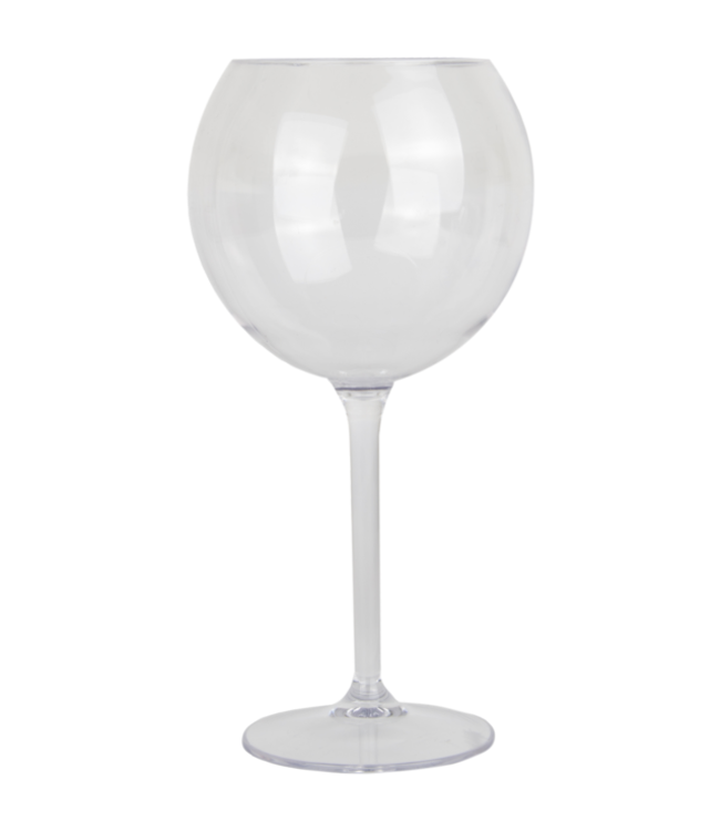 Wijnglas reusable pETG 65 cl op voet onbreekbaar transparant | prijs & verp per 4 stuks