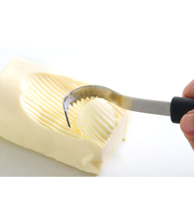 Boterkruller gekarteld 190 mm -  Roestvrijstaal