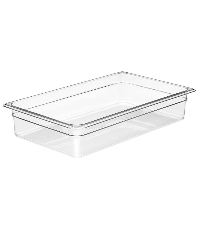 Gastronormbak kunststof PC 1/1-100 mm diep transparant hittebestendig -40/+99 °C Camwear 14CW - Cambro