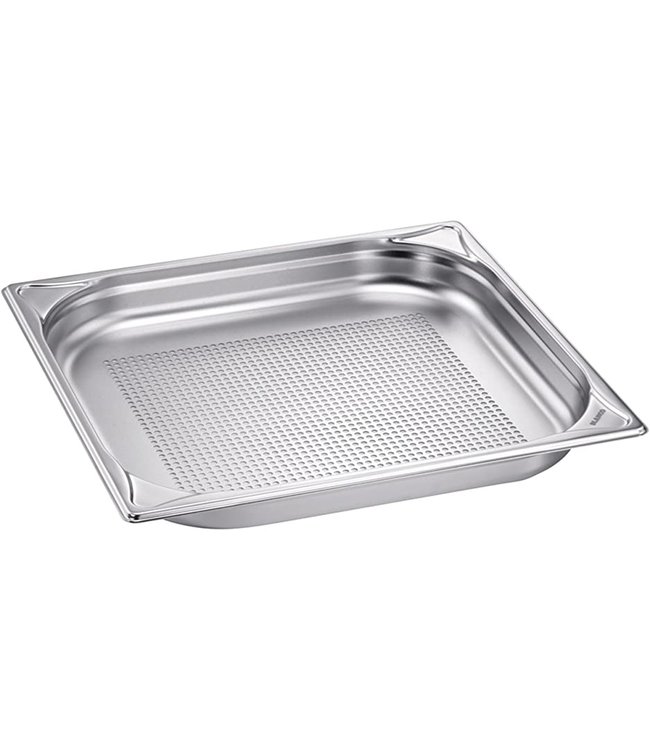 Gastronormbak rvs 2/3-040 mm diep geperforeerd zonder greep - B.PRO