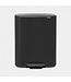 Pedaalemmer Bo 2 x 30 ltr matt black - Brabantia