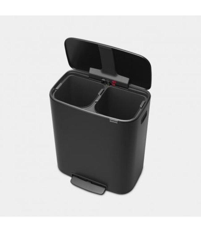 Pedaalemmer Bo 2 x 30 ltr matt black - Brabantia