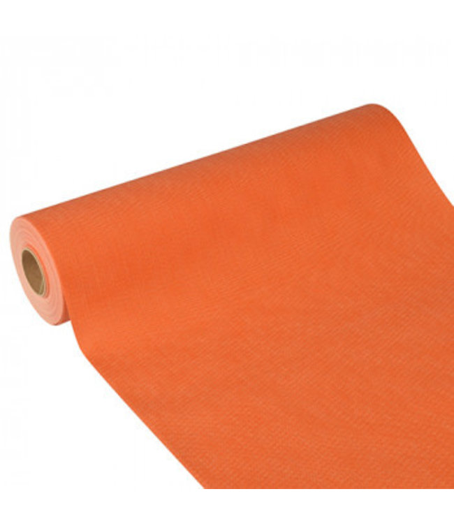 Tafelloper stofkarakter nonwoven "soft selection plus" 400 mm x 24 mtr nectarine - Polypropyleen | prijs & verp per 4 rollen