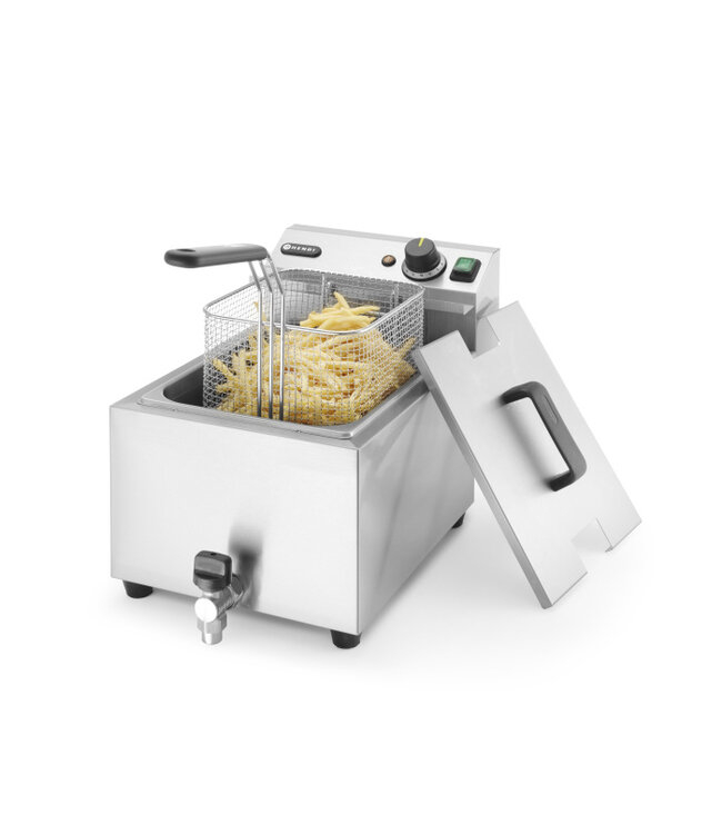 Friteuse met aftapkraan 8 ltr Profiline - Hendi