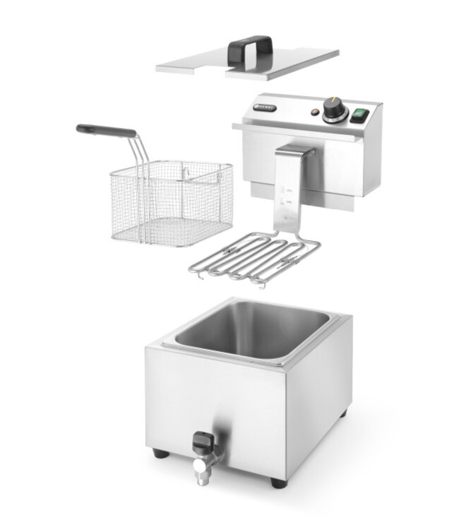 Friteuse met aftapkraan 8 ltr Profiline - Hendi