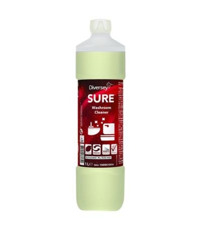 SURE Washroom Cleaner 6x1 ltr W2638 | prijs & verp per 6 stuks