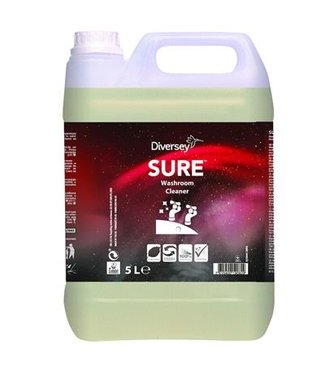 SURE Washroom Cleaner 2x5 ltr W1779 | prijs & verp per 2 stuks