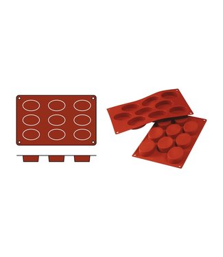 Silikomart Bakmat Ovals-Medium 70 x 50 x 20 mm - Silikomart