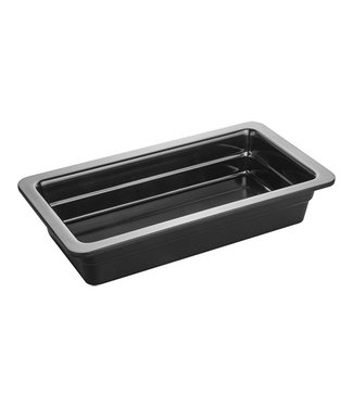 Sans Marque Gastronormbak 1/3GN 325 x 176 x 65 mm zwart - Melamine