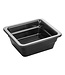 Sans Marque Gastronormbak 1/6GN 176 x 162 x 65 mm zwart - Melamine