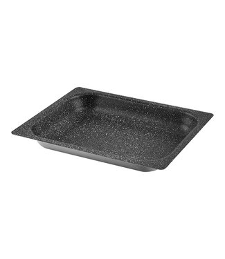 Ovenschaal met anti-aanbaklaag 1/2GN 325 x 265 x 40 mm - Aluminium