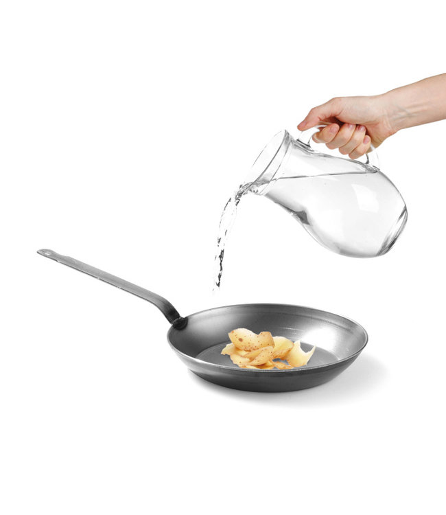 Koekenpan 320 mm plaatstaal bodem Ø260 mm (hg)50 mm geschikt voor alle warmtebronnen / niet vaatwasmachine bestendig