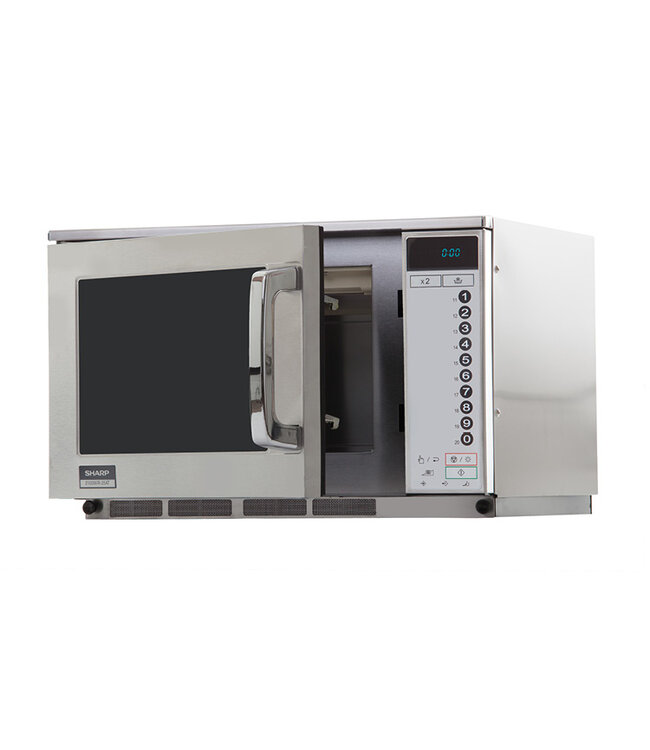 Magnetron 2.100 Watt 20 ltr prof. 450 x 580 x 350 mm (bxdxh) geheel RVS R25AT - Sharp